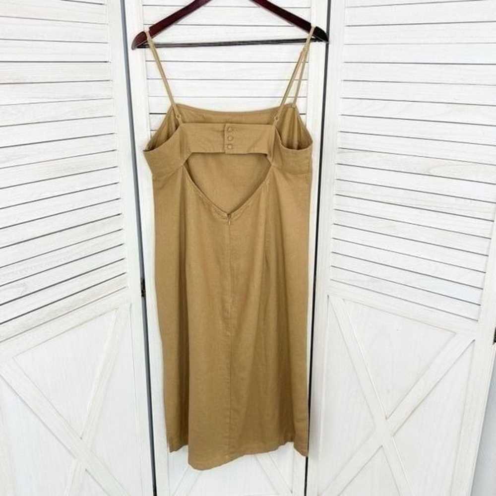 ShoeDazzle Open Back Linen Blend Strappy Sheath D… - image 9