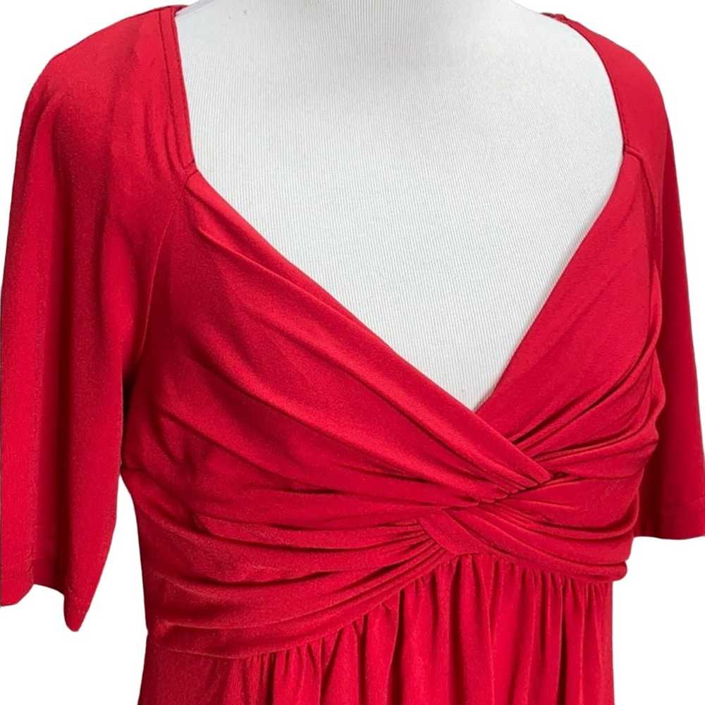 Boston Proper Red Twist Front Dress - image 2