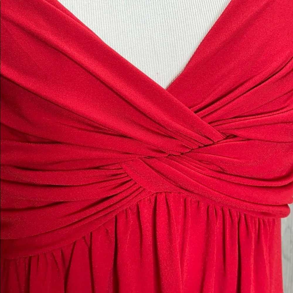 Boston Proper Red Twist Front Dress - image 3