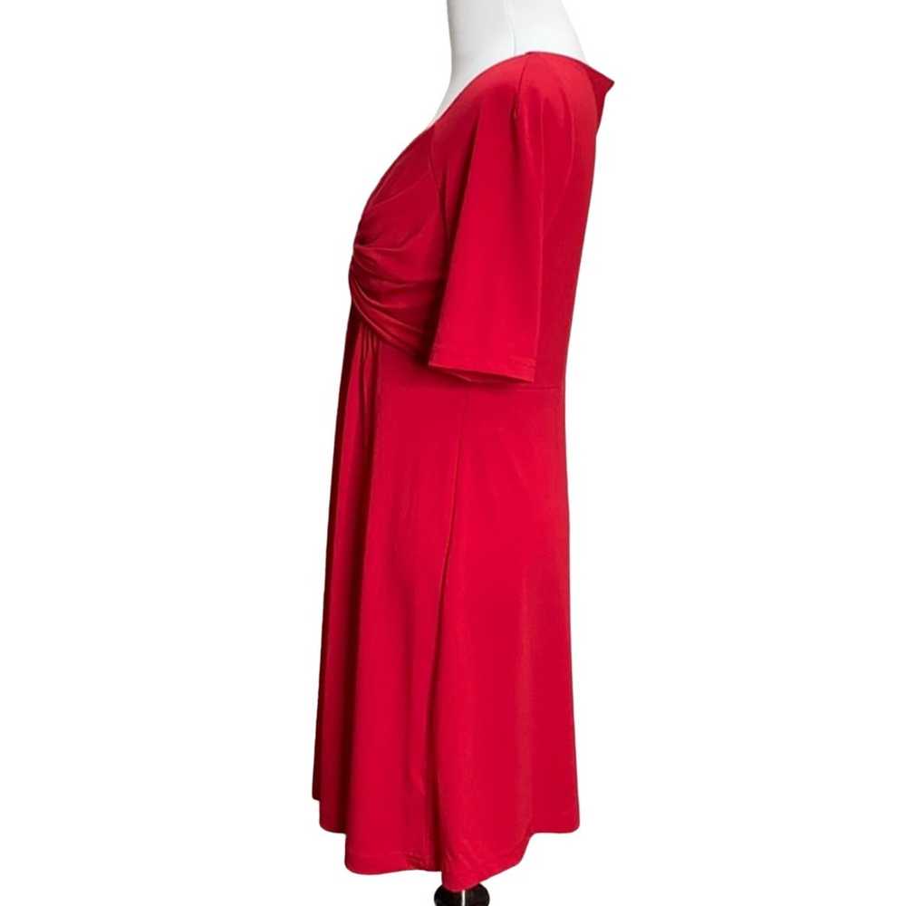 Boston Proper Red Twist Front Dress - image 4