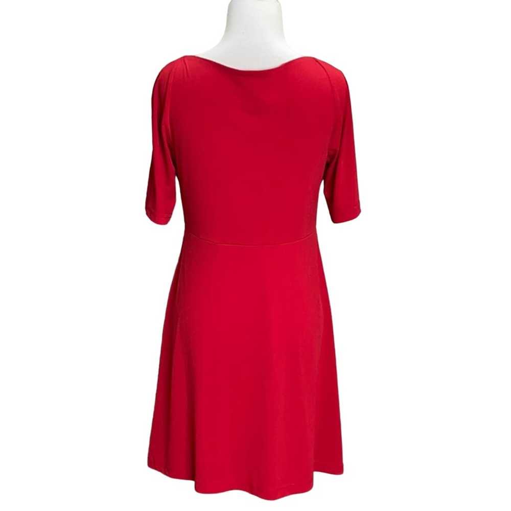 Boston Proper Red Twist Front Dress - image 5