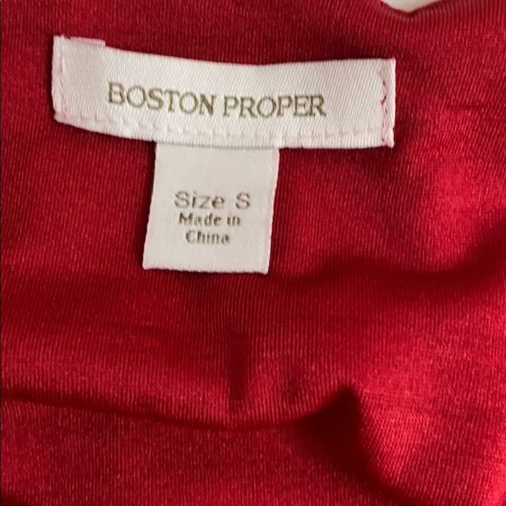 Boston Proper Red Twist Front Dress - image 6