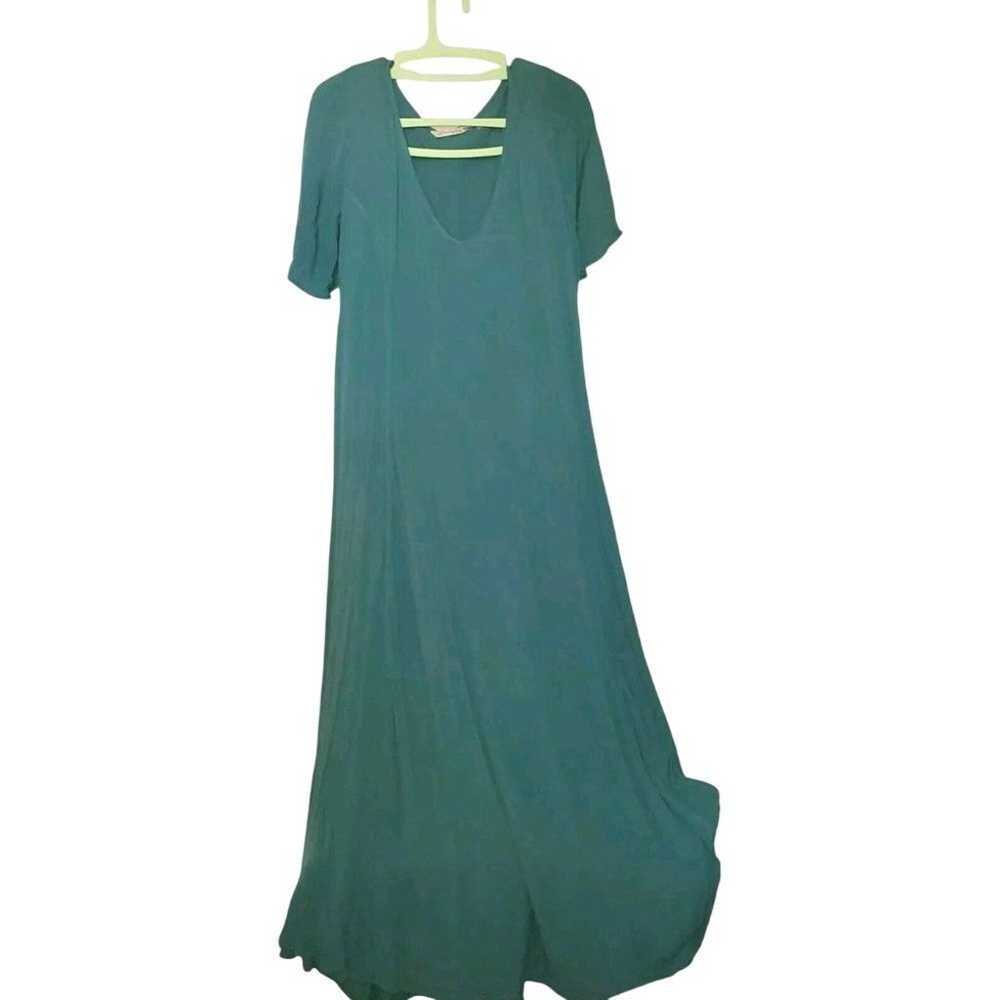 Soft Surrounding Dress Maxi Size Small Teal Lagan… - image 2