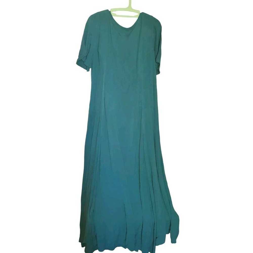 Soft Surrounding Dress Maxi Size Small Teal Lagan… - image 7