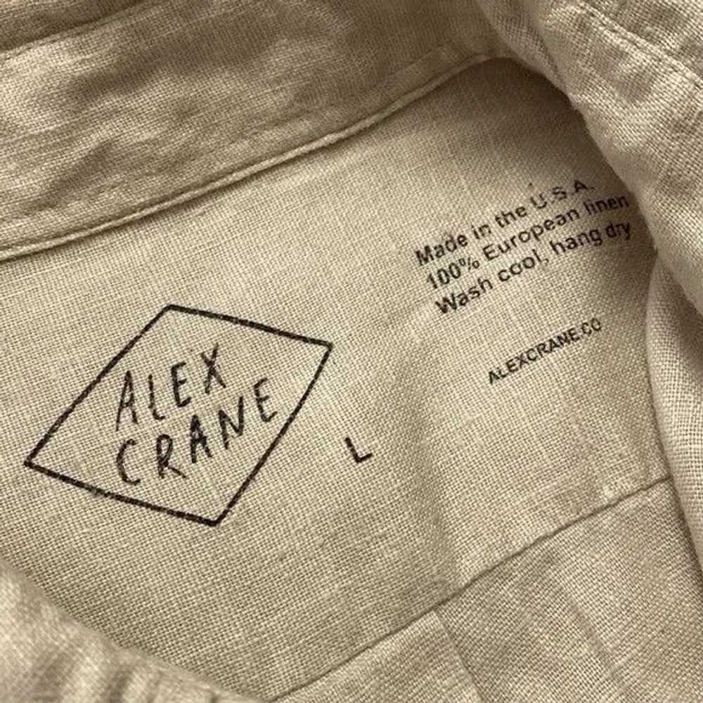 Alex Crane ALEX CRANE Playa European Linen Button… - image 6