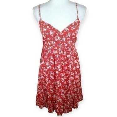 BE COOL RED/ORANGE & WHITE FLORAL DRESS SZ.S EUC - image 1