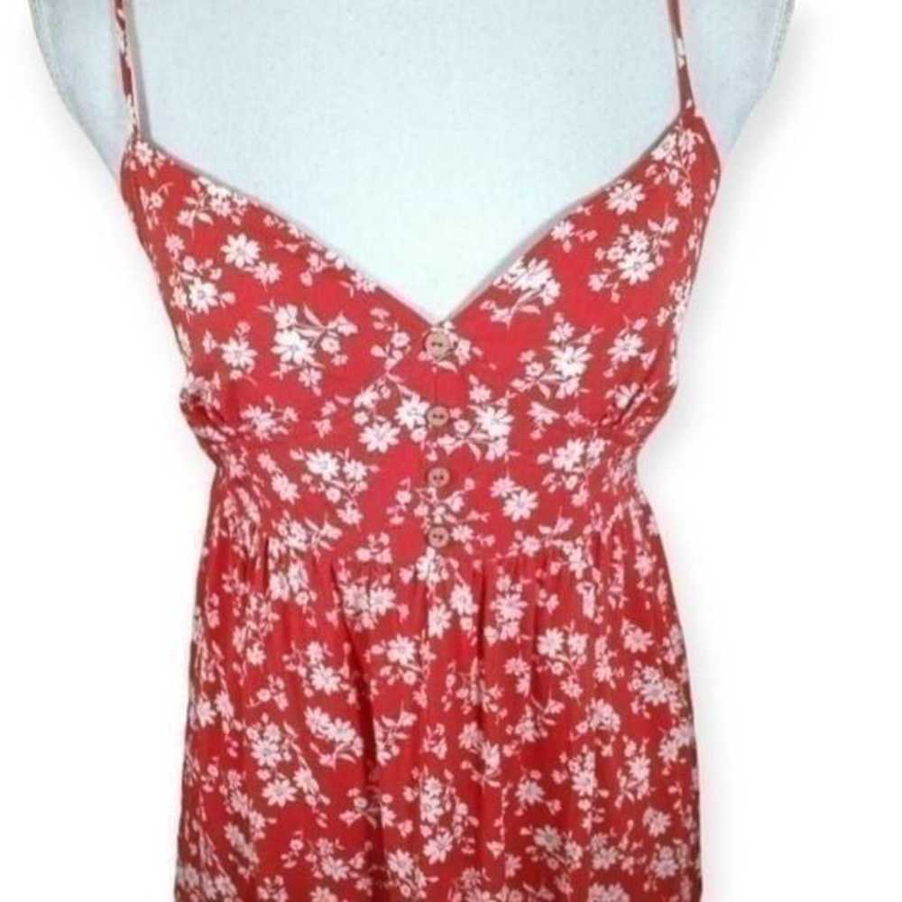 BE COOL RED/ORANGE & WHITE FLORAL DRESS SZ.S EUC - image 2