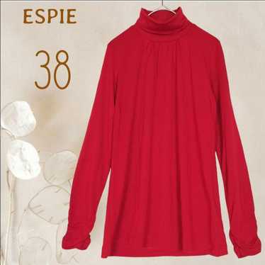 b12089【Espier】Long Sleeve Cut Sew Red M Turtlenec… - image 1