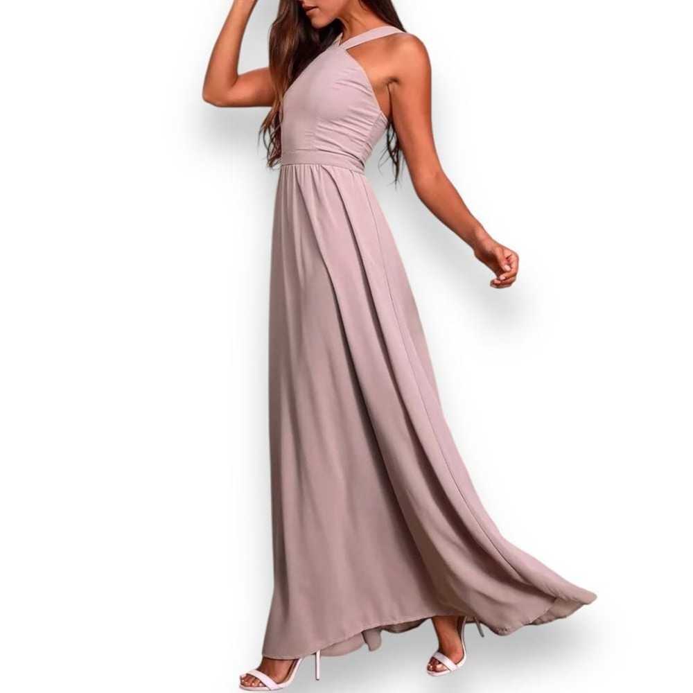 Lulus Dress Air of Romance Dusty Lavender Maxi Ha… - image 2