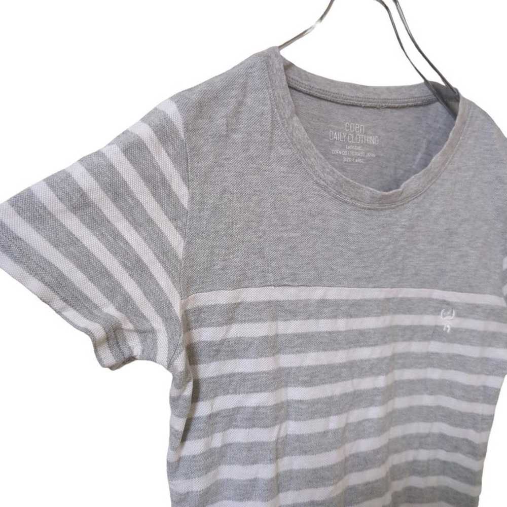 【coen】Cohen (L) Border Half-Sleeve T-Shirt * Ches… - image 6