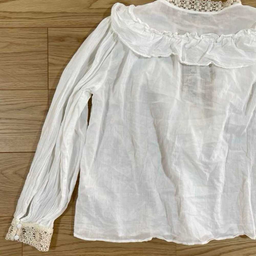 ZARA Blouse Lace Sheer Long Sleeve White Ladies L… - image 11