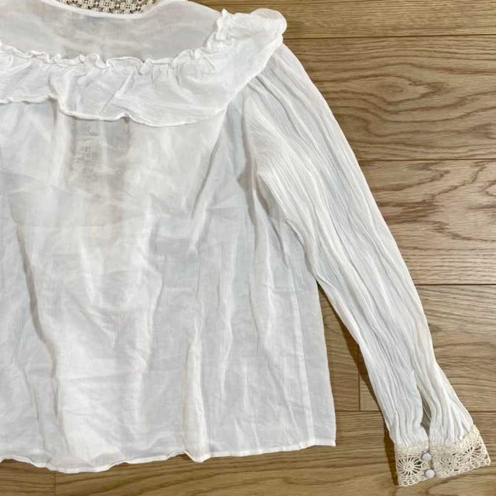 ZARA Blouse Lace Sheer Long Sleeve White Ladies L… - image 12