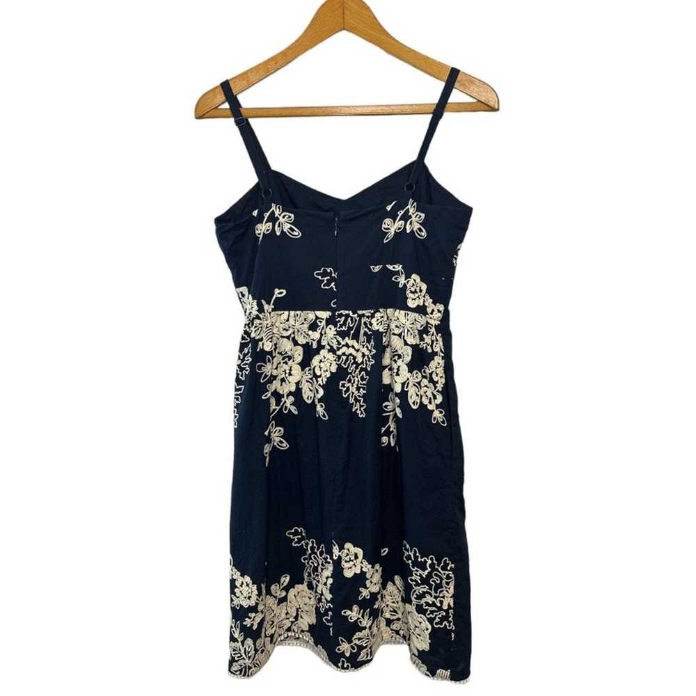 J. Crew Navy Spaghetti Strap Summer Dress with Cr… - image 2