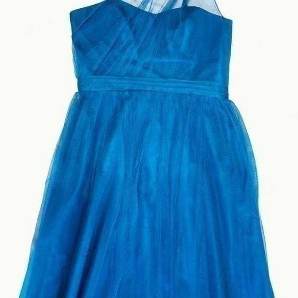 Blue Tulle One Shoulder Bridesmaid Dress - image 6