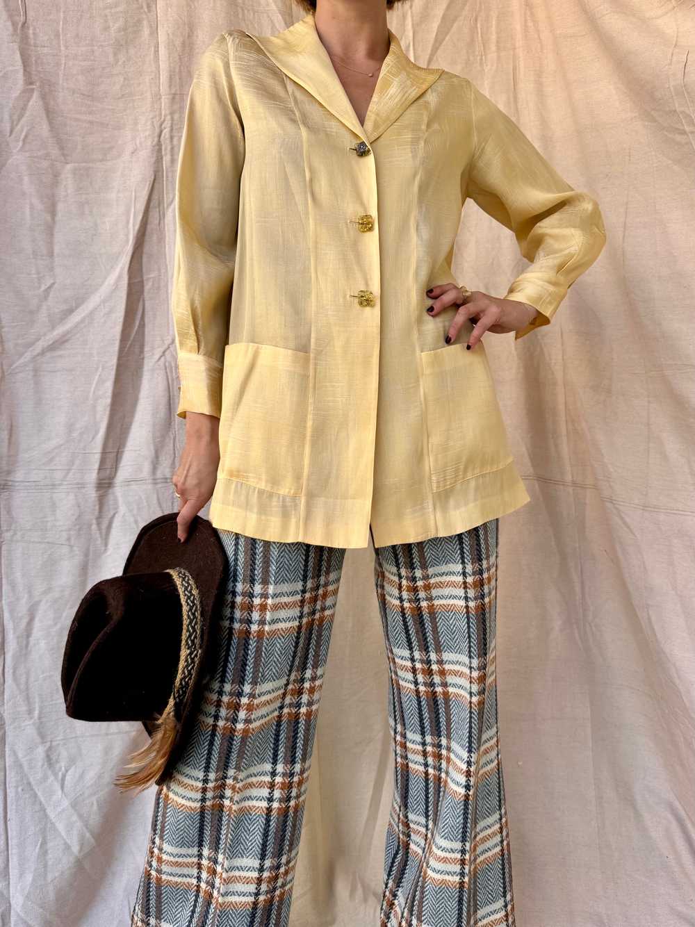 The Amber Vintage Silk Blouse - image 1