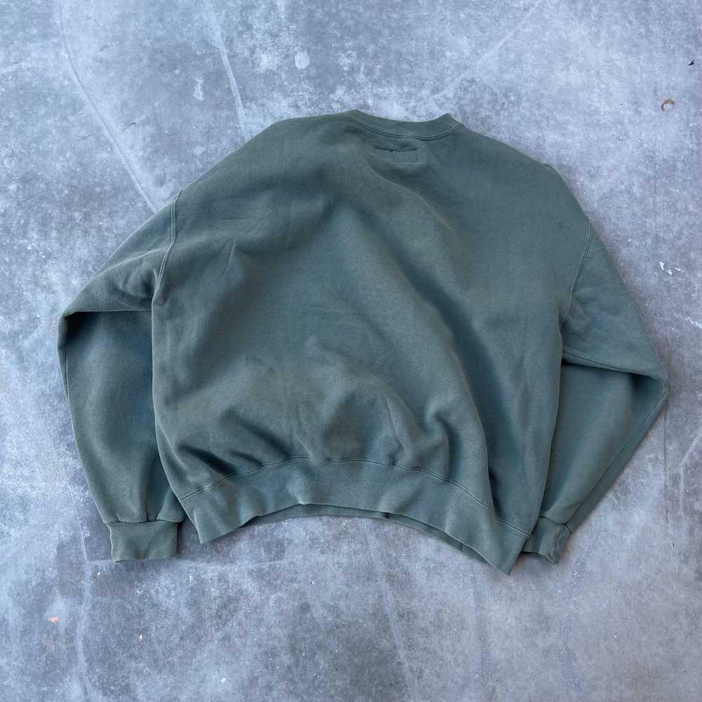 Russell Olive Green Blank Sweatshirt - Made in USA - image 2