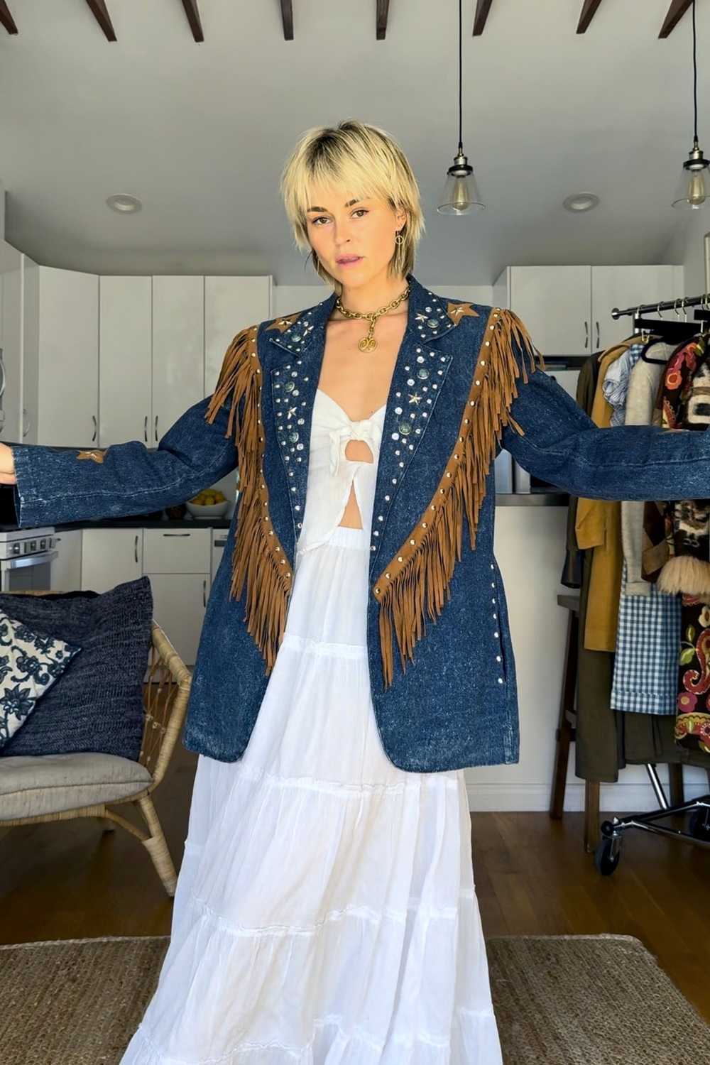The Pippa Denim Blazer - image 1