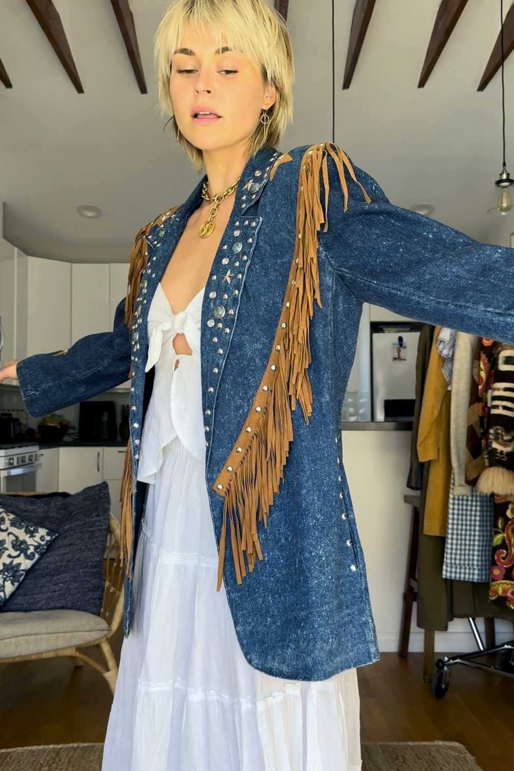 The Pippa Denim Blazer - image 2