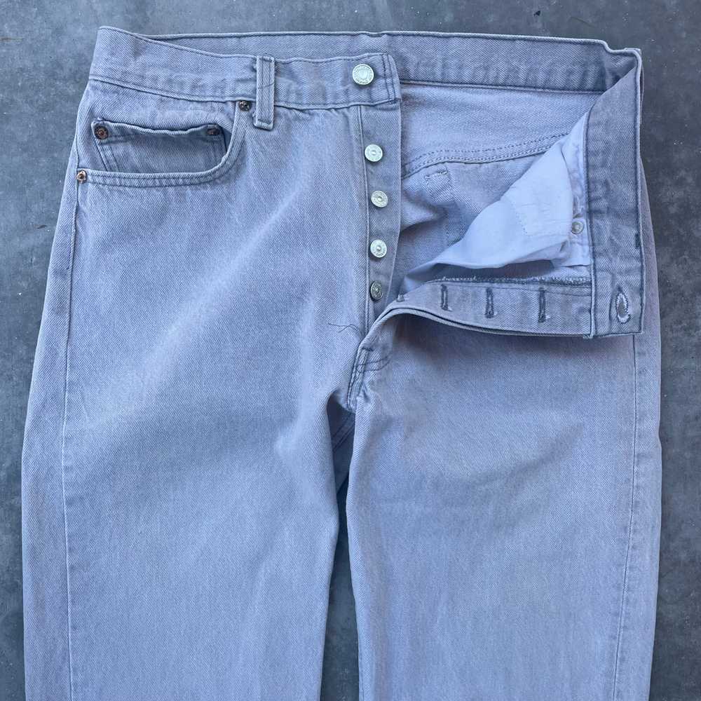 Slate Grey Levi’s 501 Denim Jeans - Made in USA - image 2