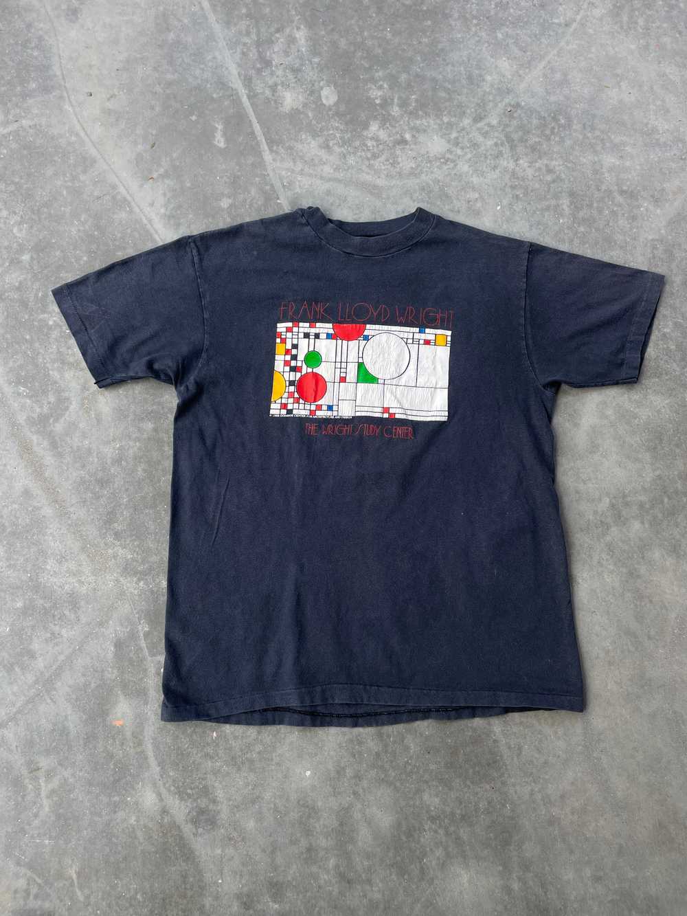 Vintage 1989 Frank Lloyd Wright Art T-shirt - image 1