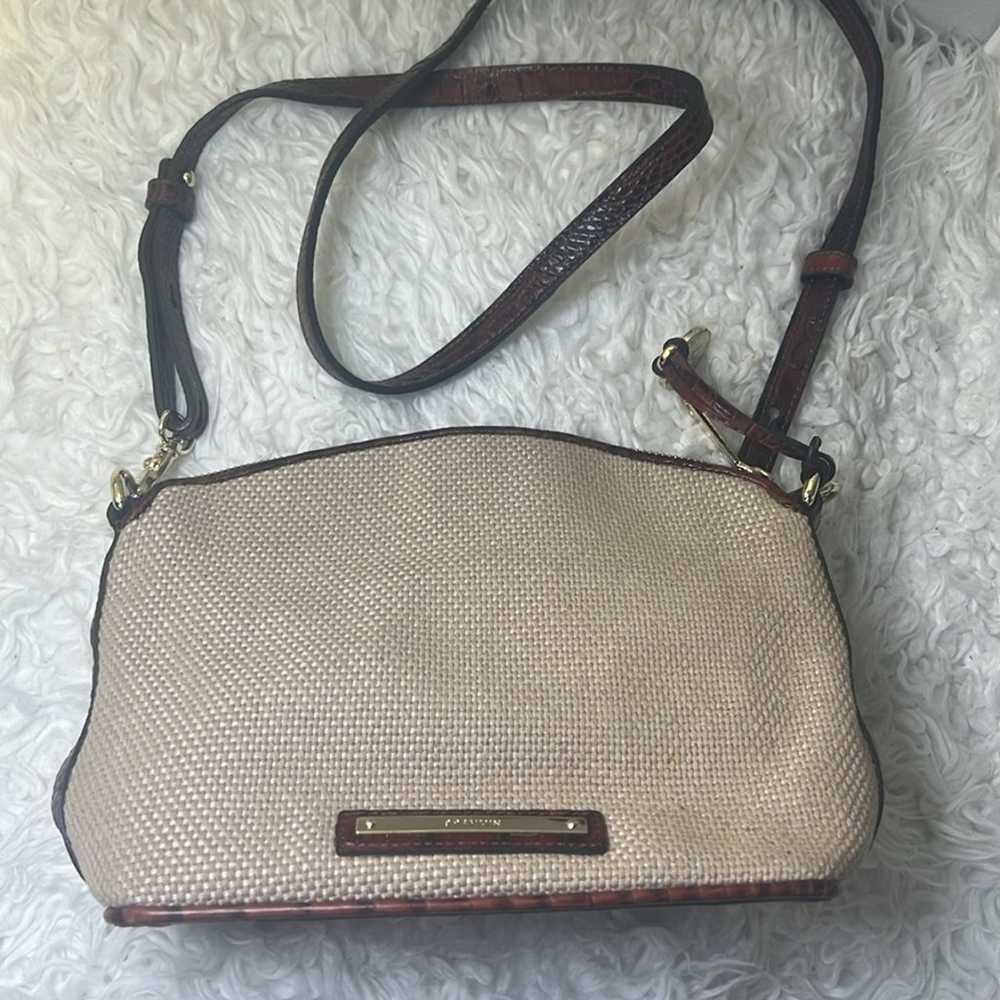 Brahmin canvas / leather crossbody small - image 7