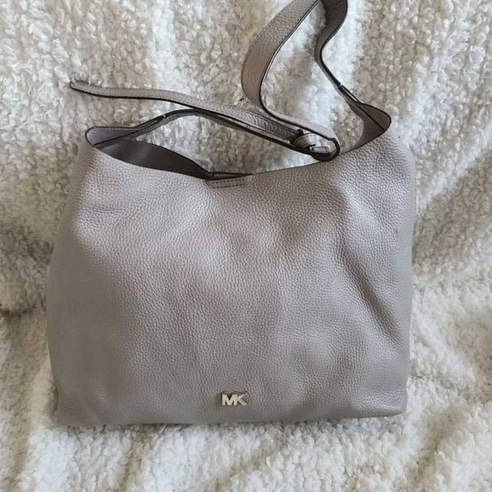 Michael Kors Junie Gray leather hobo purse - image 1