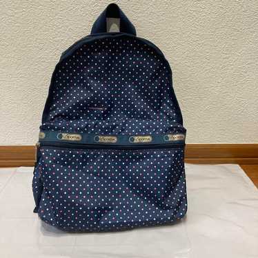 LeSportsac Navy Blue Polka Dot Print sale Backpack Bag