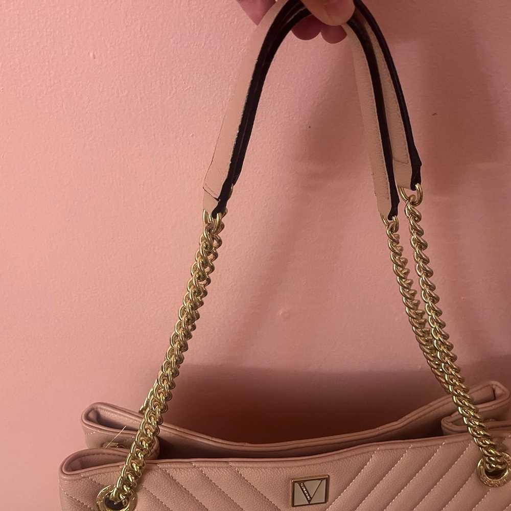 Victoria Secret Pink Chain Tote & Wallet Set - image 4