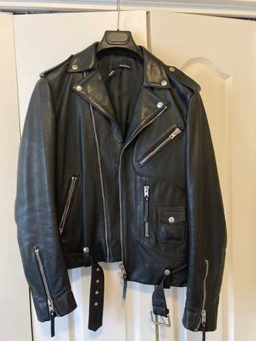 The Kooples Black leather double rider jacket