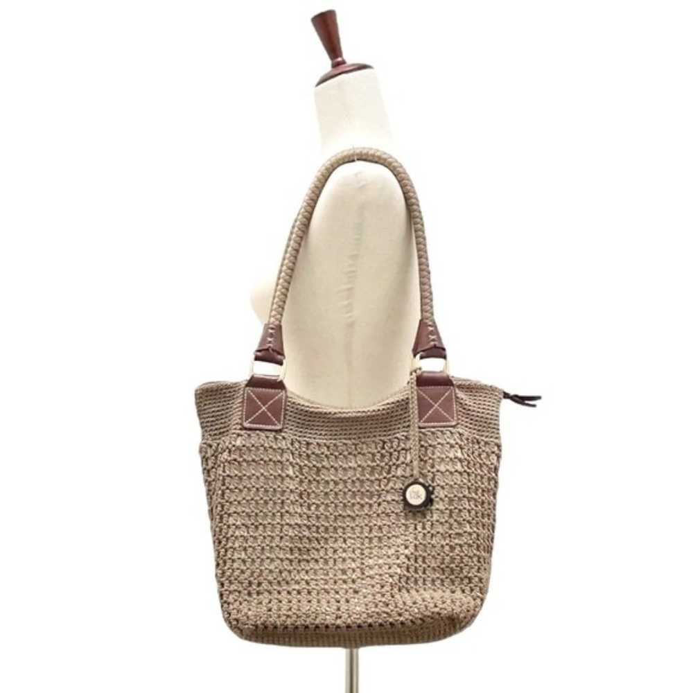 The Sak Cambria Crochet Hobo Bag Brown Shoulder B… - image 11