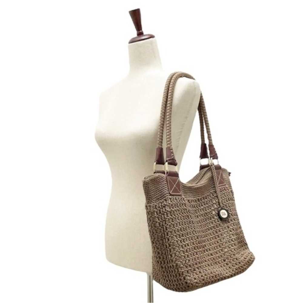 The Sak Cambria Crochet Hobo Bag Brown Shoulder B… - image 4