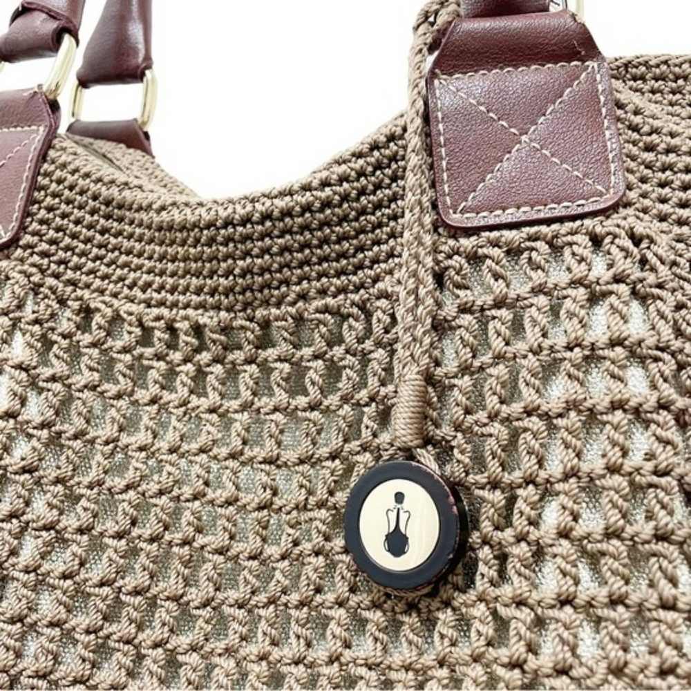 The Sak Cambria Crochet Hobo Bag Brown Shoulder B… - image 5