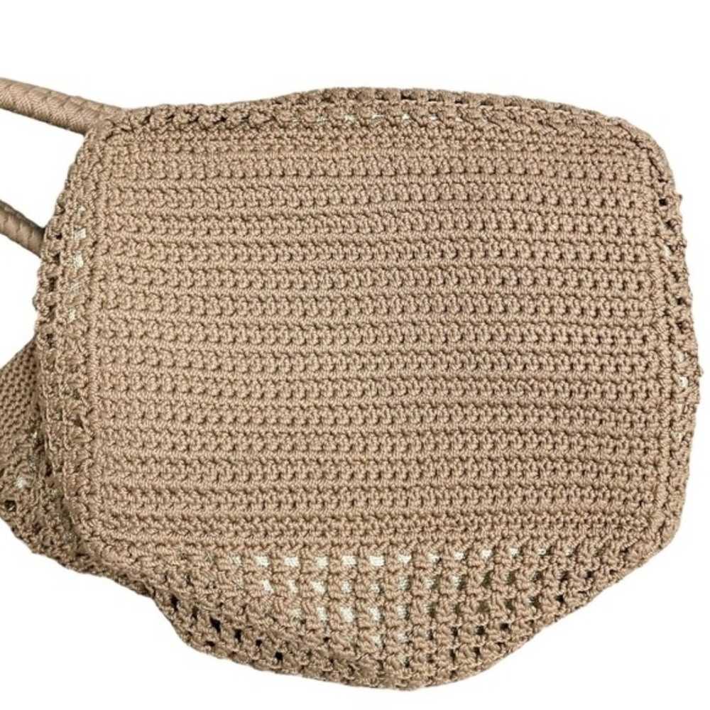 The Sak Cambria Crochet Hobo Bag Brown Shoulder B… - image 7