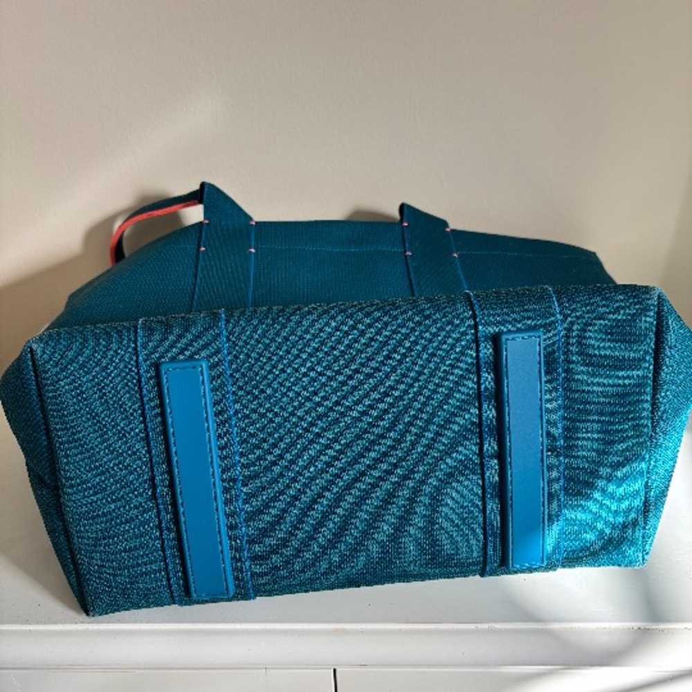 Fantastic Rothy's XL teal knit tote bag - image 5