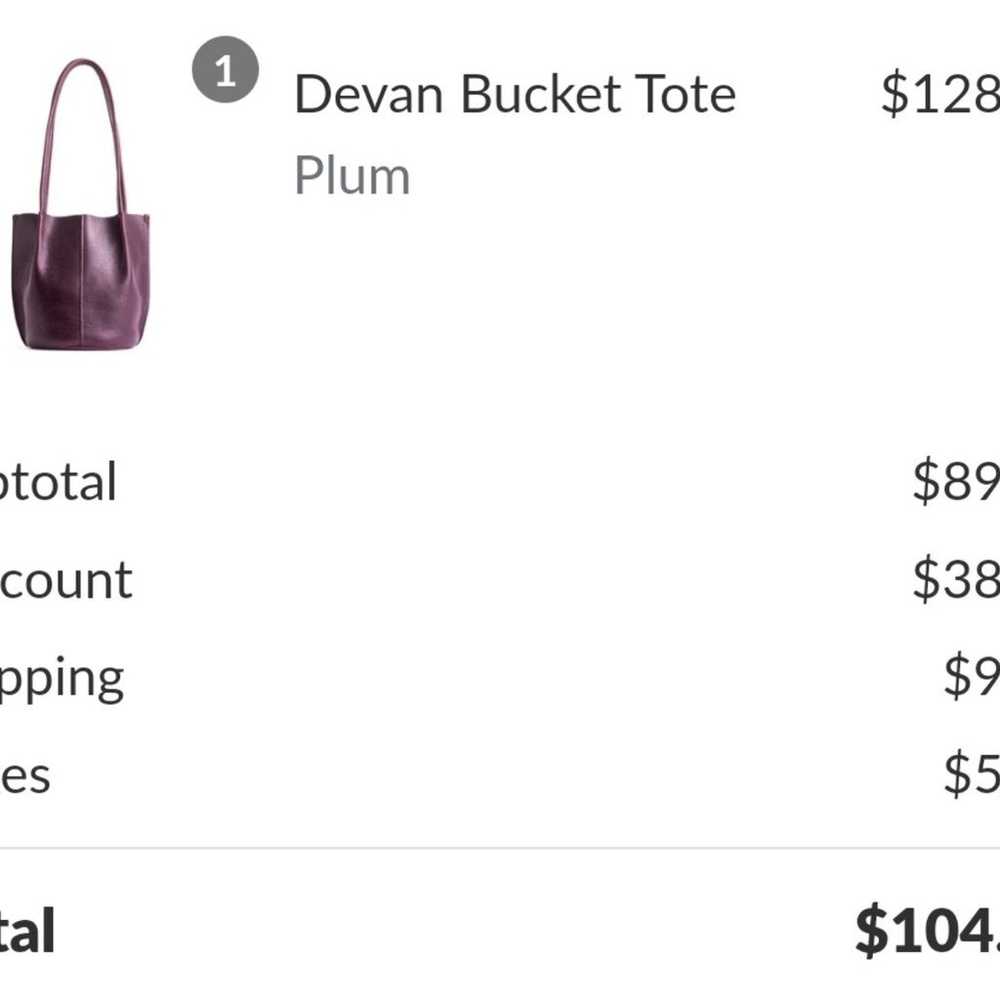 Portland Leather Classic Devan Tote in Plum *free… - image 12