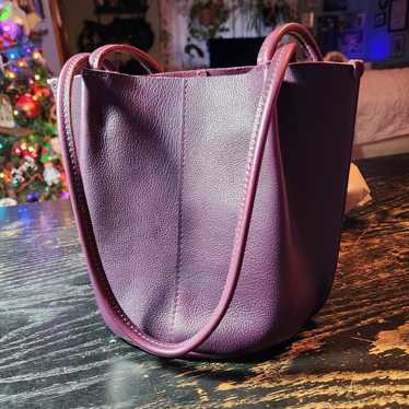 Portland Leather Classic Devan Tote in Plum *free… - image 1