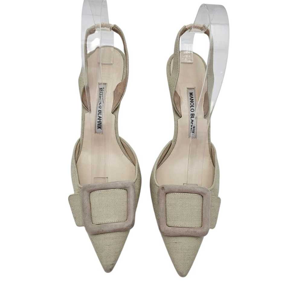 Manolo Blahnik Maysale leather heels - image 2