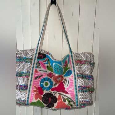 Large Embroidered Tote Bag - image 1