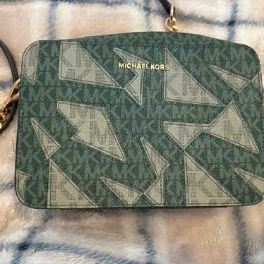 Green Michael Kors Crossbody