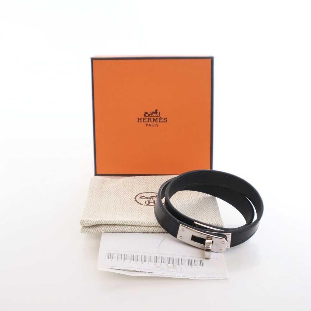 Hermes Hermes Black Calfskin Kelly Double Tour Br… - image 10