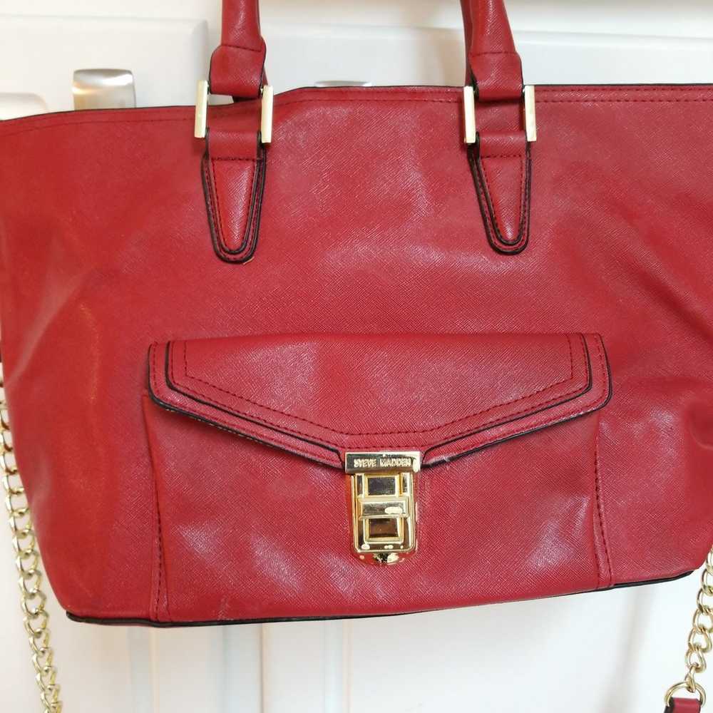 Steve madden red saffiano leather Bag - image 2