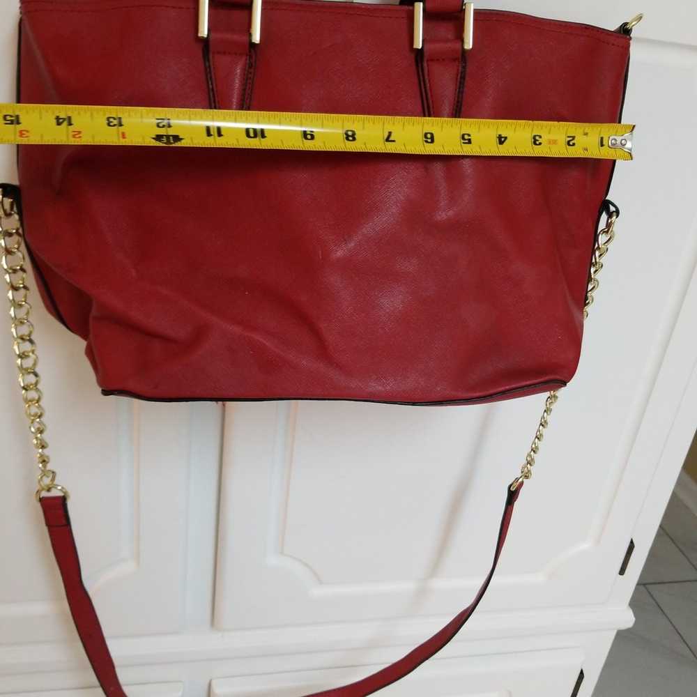 Steve madden red saffiano leather Bag - image 4