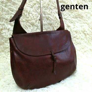 genten leather shoulder bag.