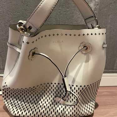 FURLA Bucket Bag White with Pouch Included - image 1