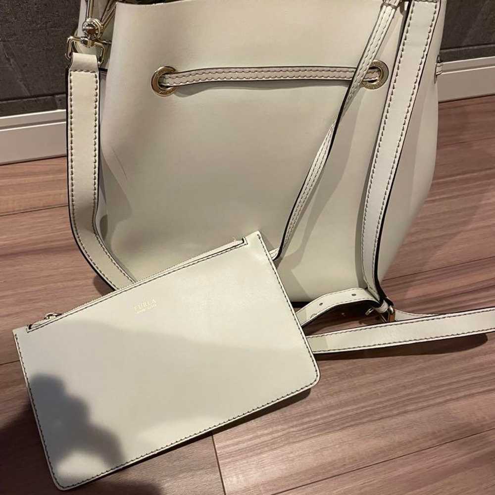 FURLA Bucket Bag White with Pouch Included - image 3