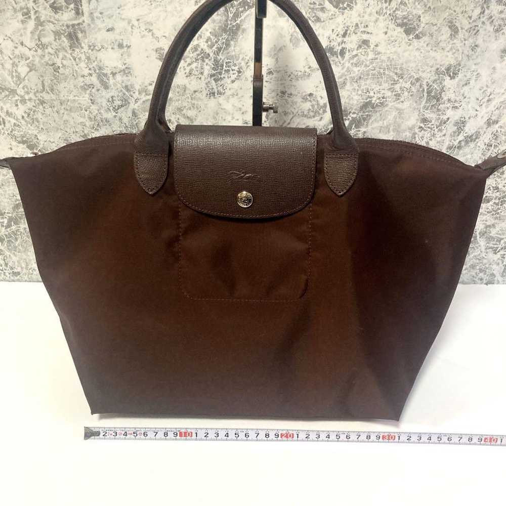 LONGCHAMP Tote Bag Shoulder Bag 2WAY Brown - image 2