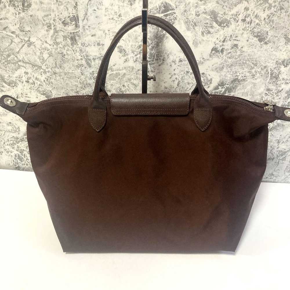 LONGCHAMP Tote Bag Shoulder Bag 2WAY Brown - image 8