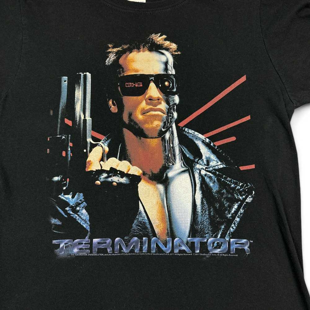 Gildan Terminator Shirt Black Movie Art Arnold Sc… - image 2