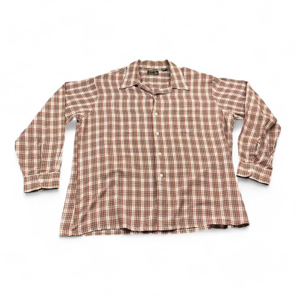 Jc Penney × Vintage Vintage JC Penney Shirt Brown… - image 1