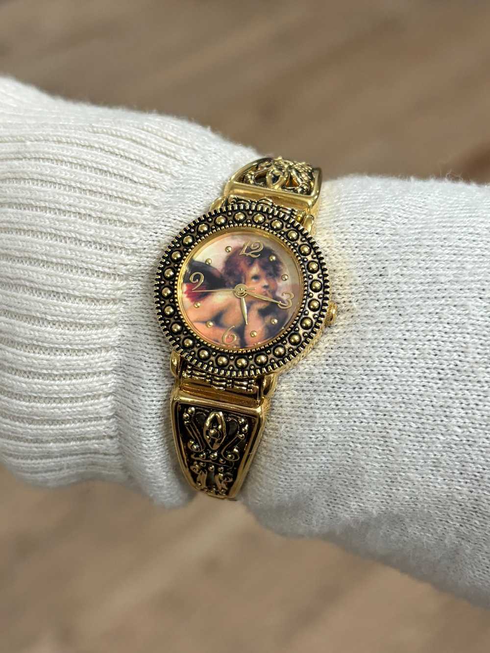 90s Gold Seiko Angel Watch - image 3